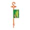 Coghlans Coghlan's Orange Tent Pegs 12.5 in. H X 3.100 in. W X 12.600 in. L 1 pk 1802 - alternate 1